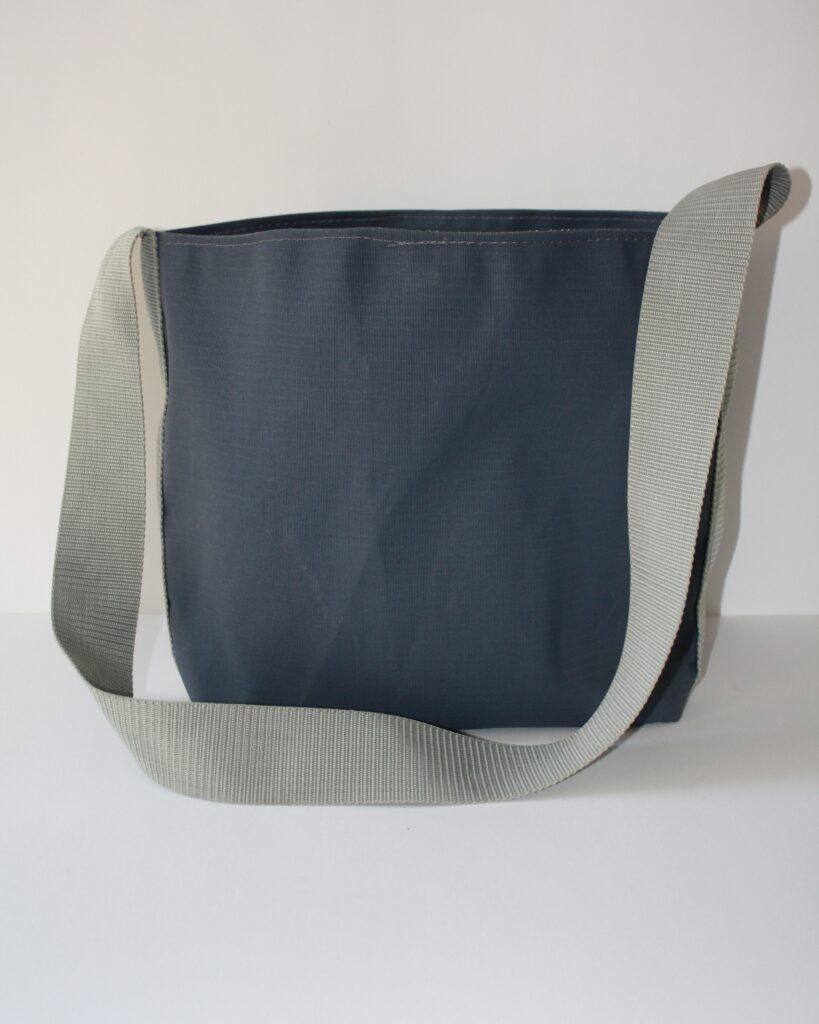 Back View of Blue Kokule Handbag – Durable and Handmade in Namibia