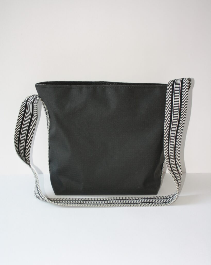 Back View of Black Kokule Handbag – Simple and Sophisticated Handmade Design