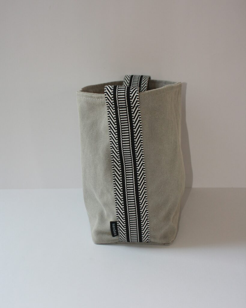 Side View of Grey Kokule Handbag – Stylish and Functional Namibian Design