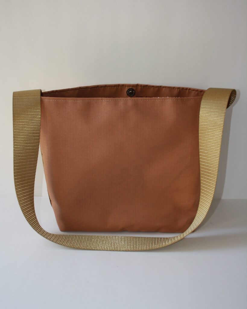 Back View of Rust Brown Kokule Handbag – Simple, Elegant Handmade Design