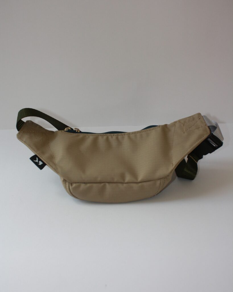 Back View of Beige Retro Moonbag – Durable and Stylish for Everyday Use